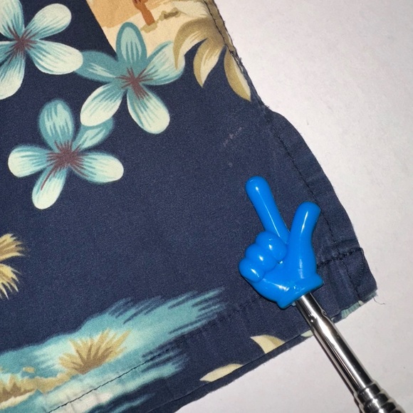 Pierre Cardin Hawaiian Shirt Mens 2XLT Cotton *Stained* Tropical Resortwear - Picture 9 of 13